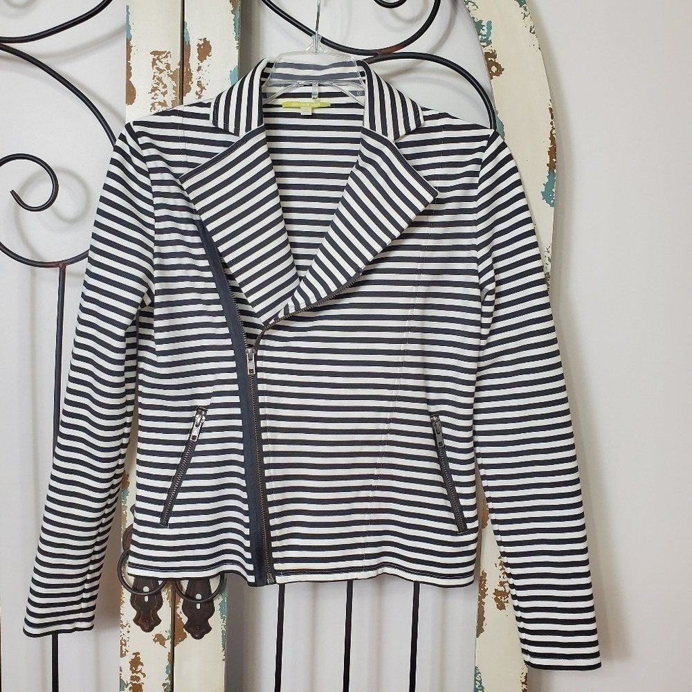 Gianni Bini striped cardigan jacket small